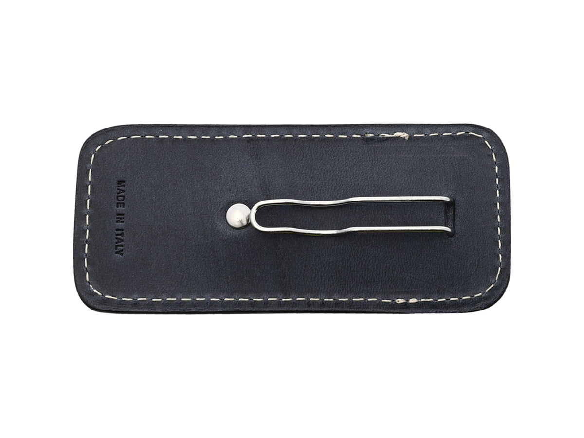 Lionsteel Vertical Leather Sheath Blue 4.5in 900FDV3 BL