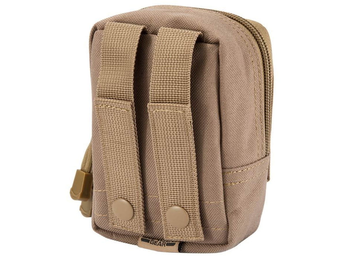 Loaded Gear CX-800 Accessory Pouch Dual Zipper Design Compatible w/ Molle System Dark Earth BI12632