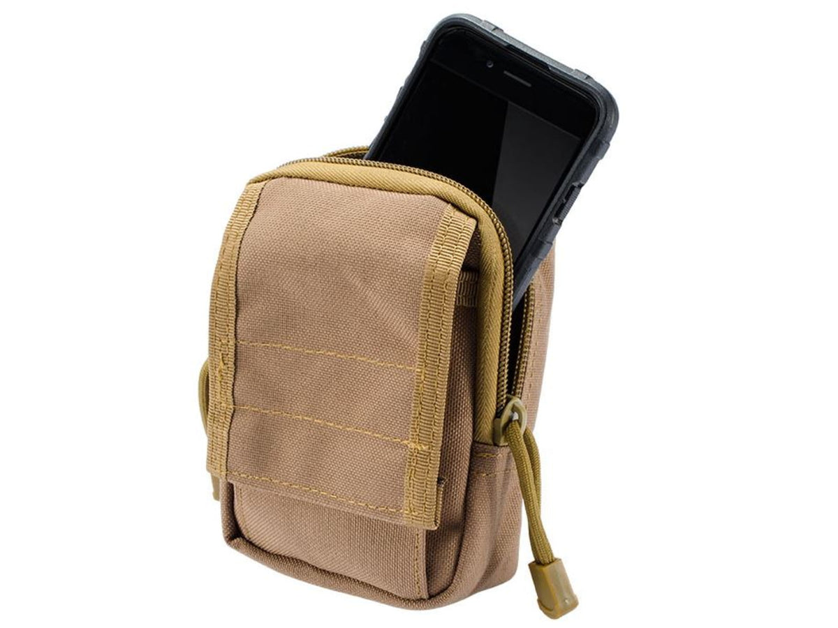Loaded Gear CX-800 Accessory Pouch Dual Zipper Design Compatible w/ Molle System Dark Earth BI12632