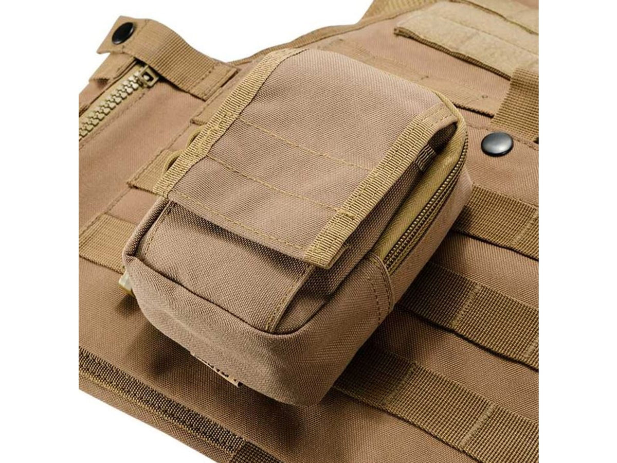 Loaded Gear CX-800 Accessory Pouch Dual Zipper Design Compatible w/ Molle System Dark Earth BI12632