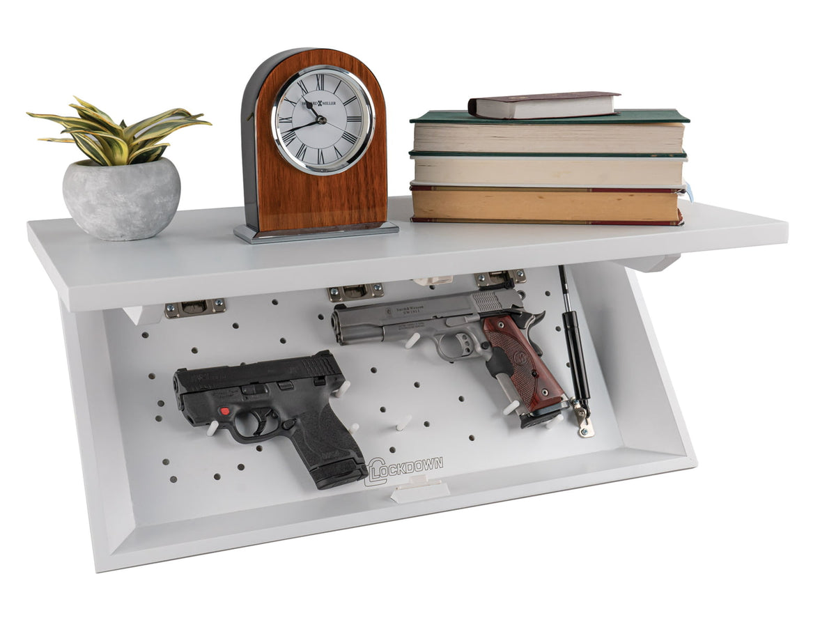 Lockdown In Plain Sight Hidden Shelf White