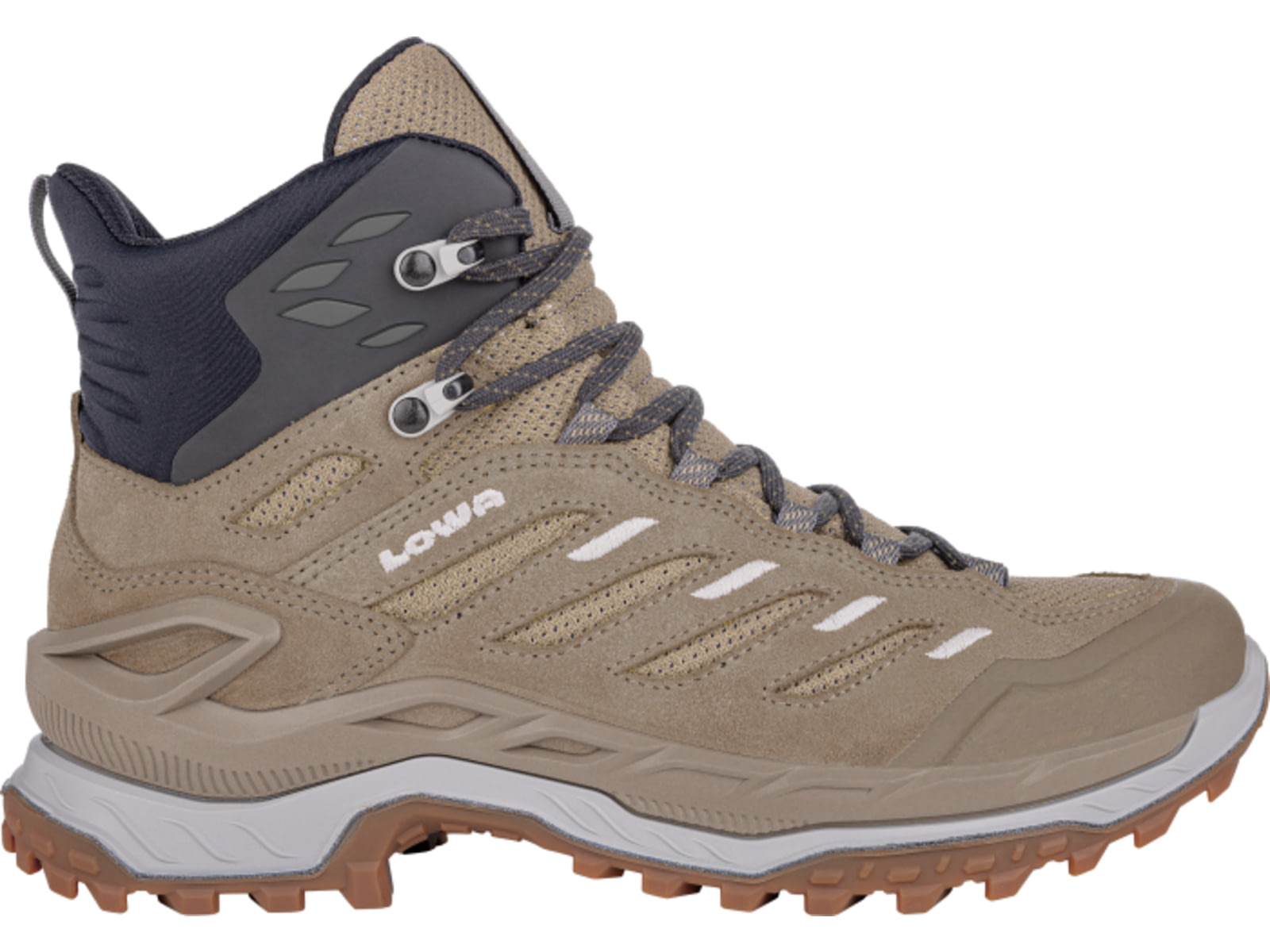 USED Lowa Innovo Mid Hiking Shoes - Women's Dune/Grey