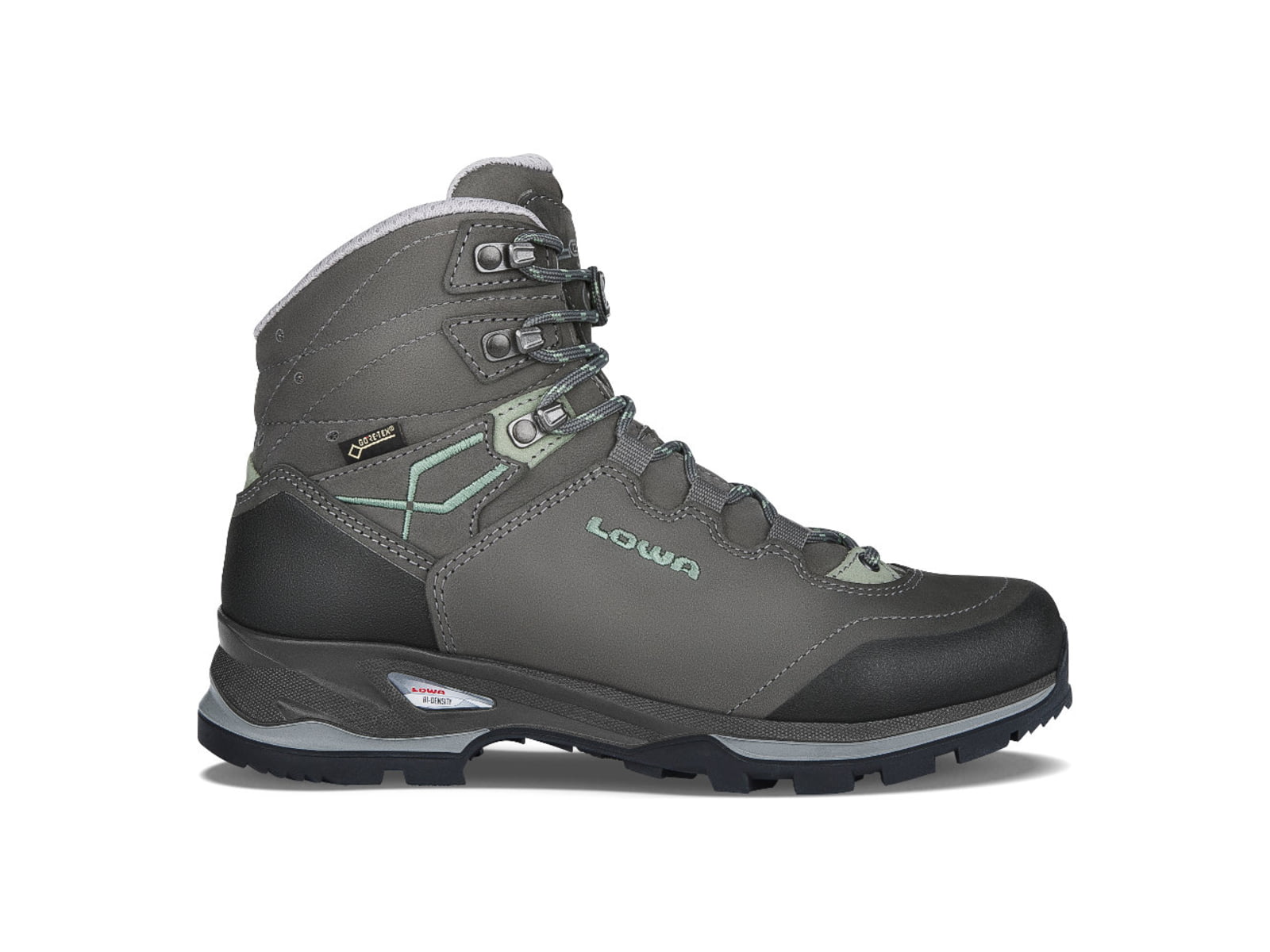 USED Lowa Lady Light GTX Hiking Boots - Women's Graphite/Jade Medium 8