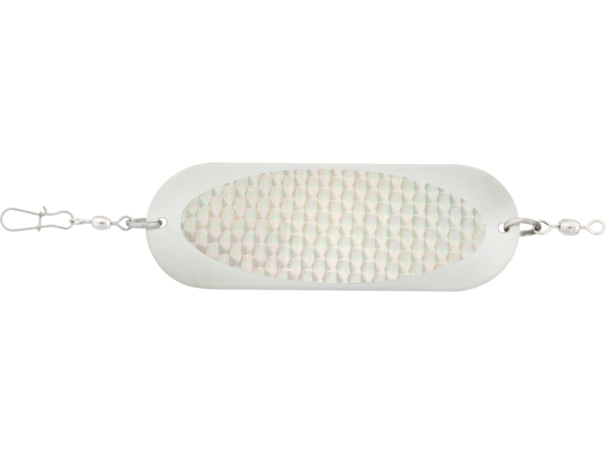 Luhr Jensen 4/0 Jensen Trout & Kokanee Dodger Chrome / Silver Prism-Lite