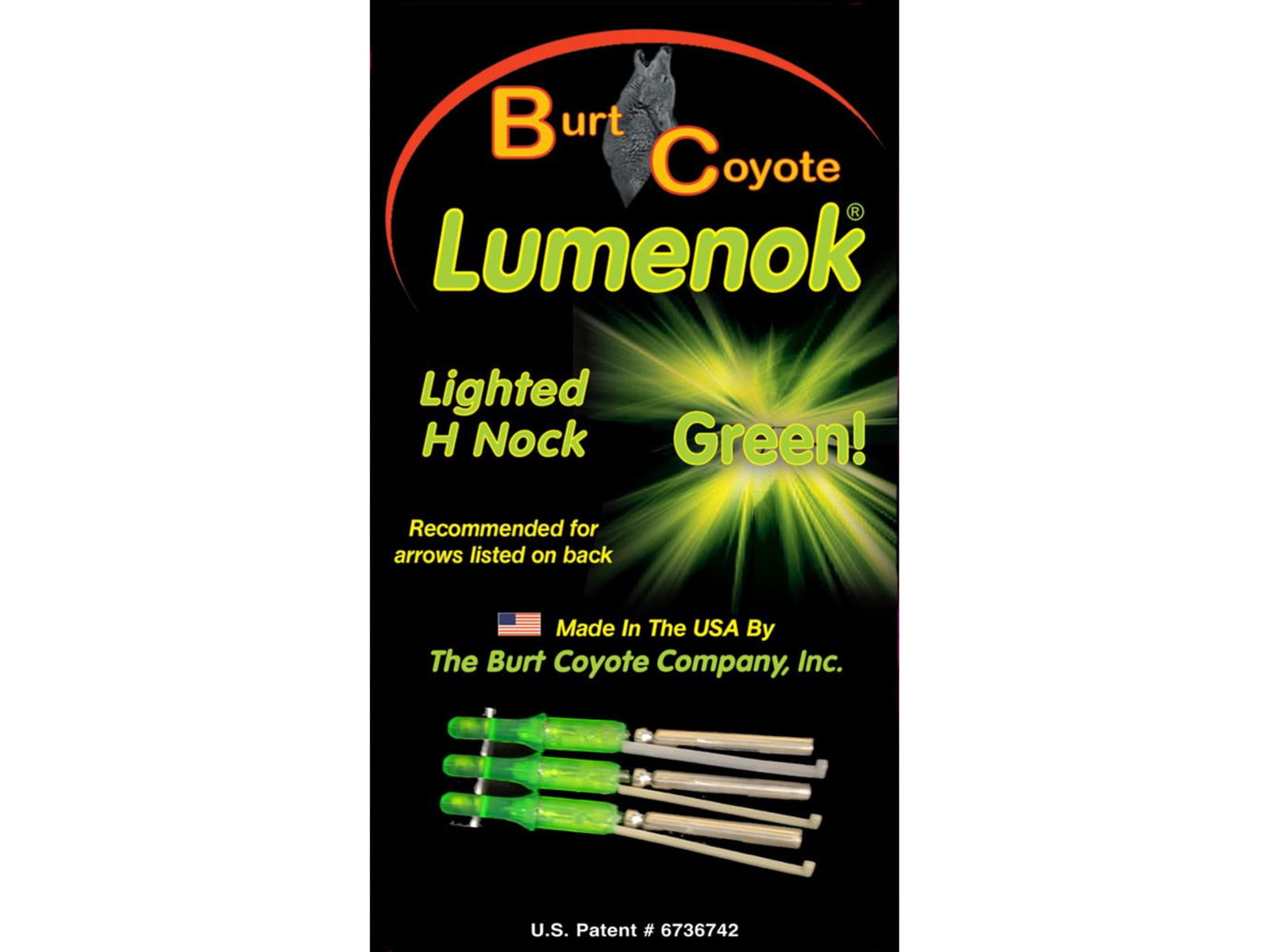 Lumenok Lighted Nock HD Orange H Nock 3 pk.