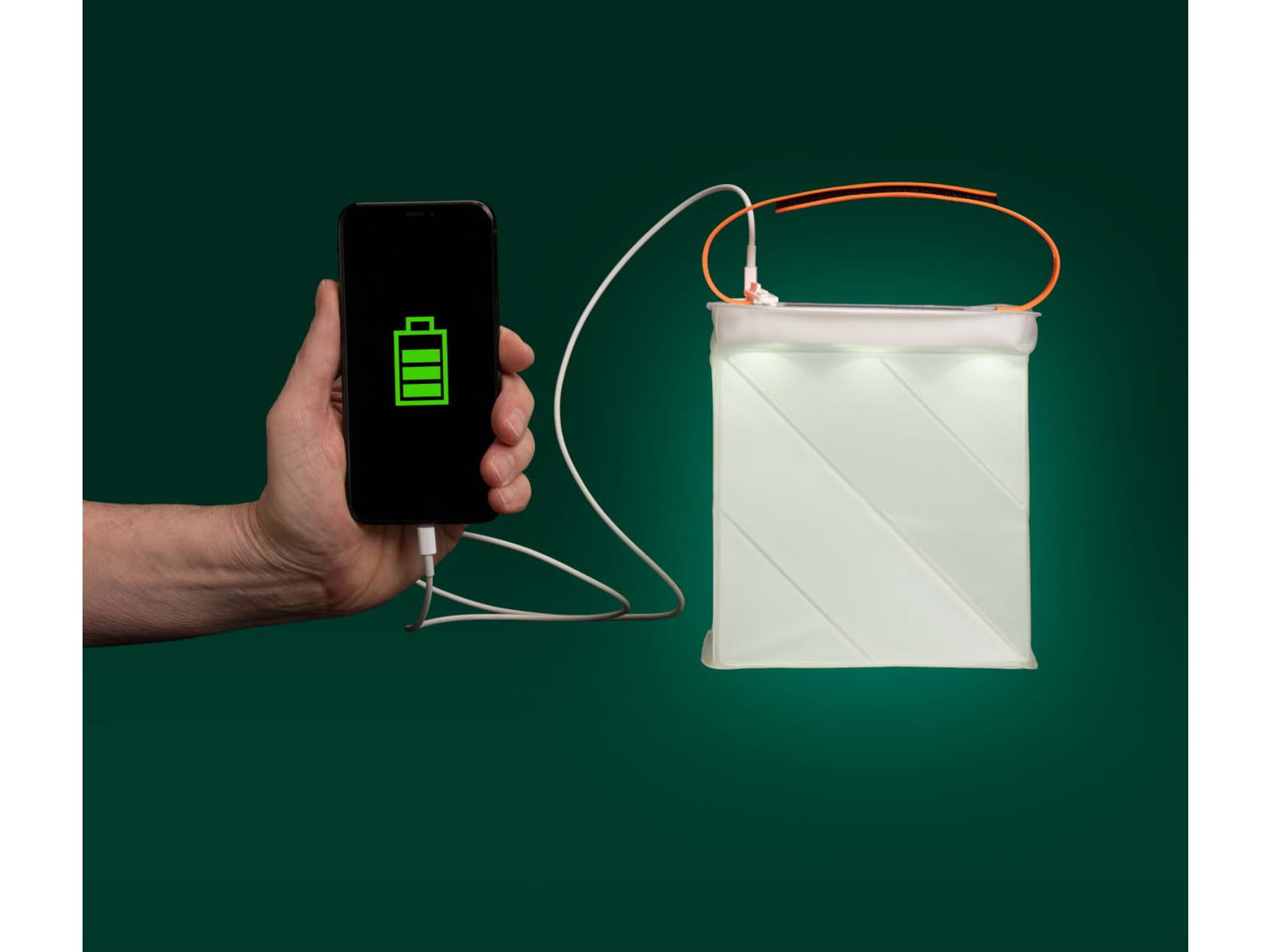 LuminAID Max QI Solar Lantern w/Phone Charger White