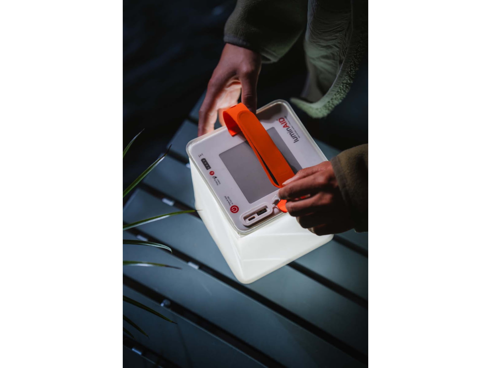 LuminAID Max QI Solar Lantern w/Phone Charger White
