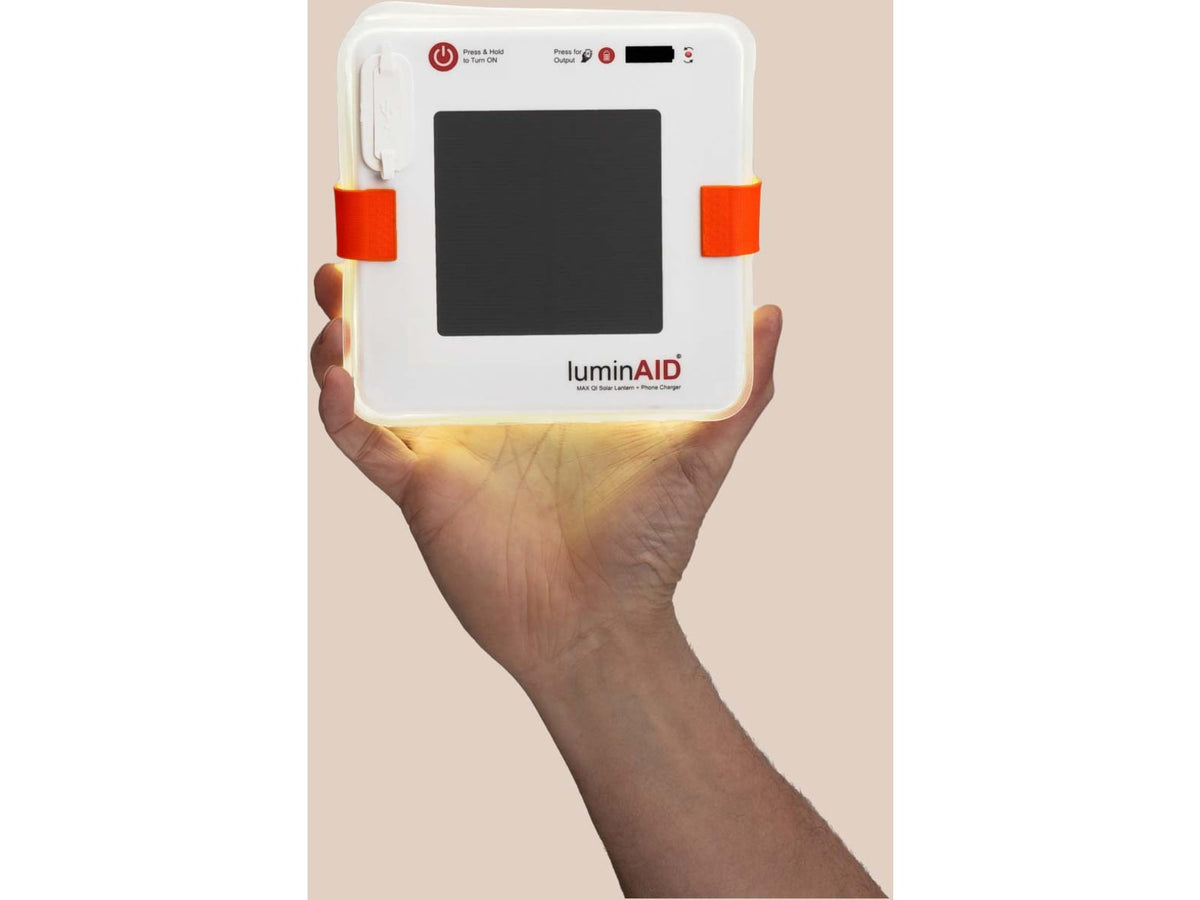 LuminAID Max QI Solar Lantern w/Phone Charger White