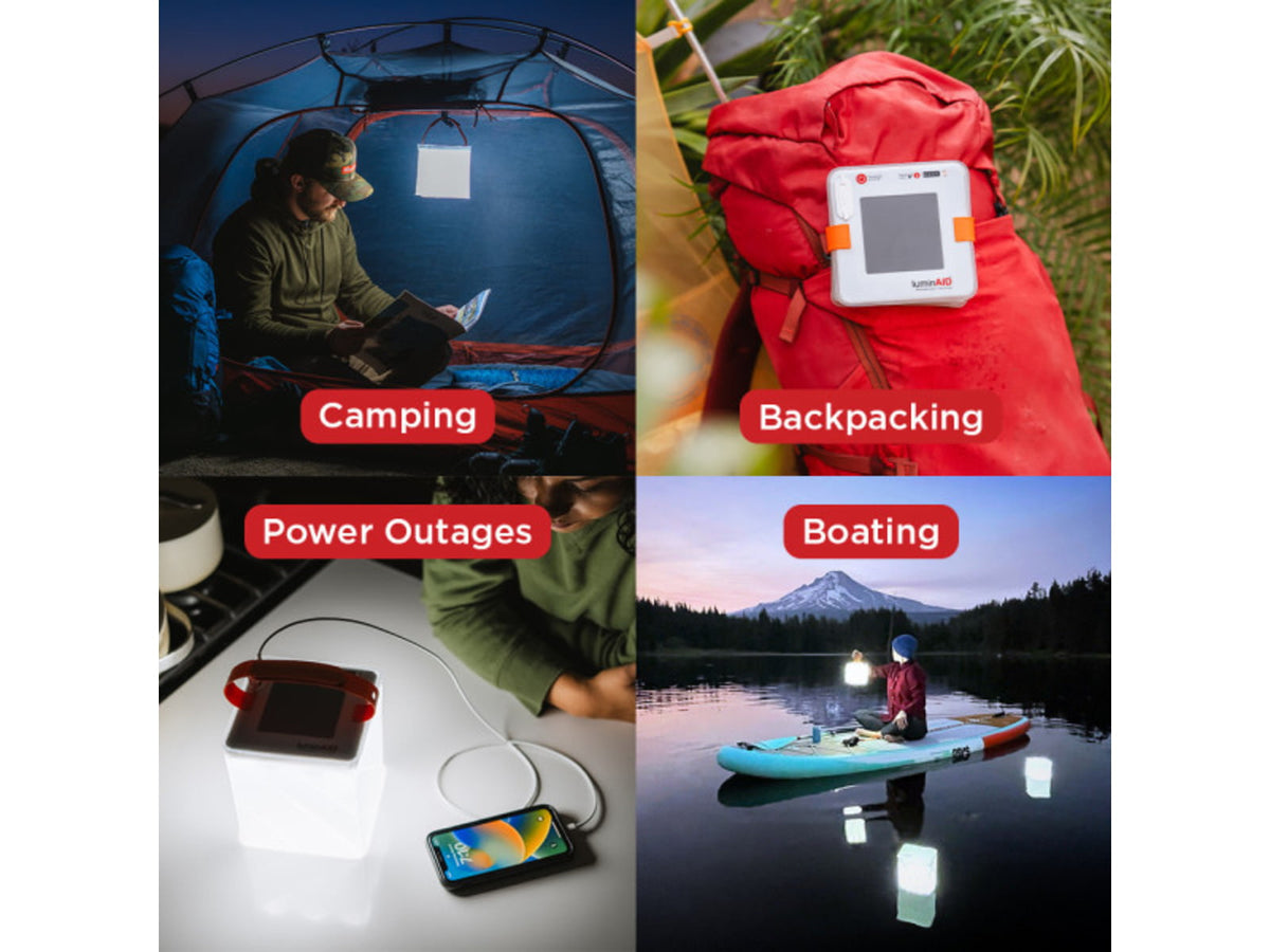 LuminAID Max QI Solar Lantern w/Phone Charger White