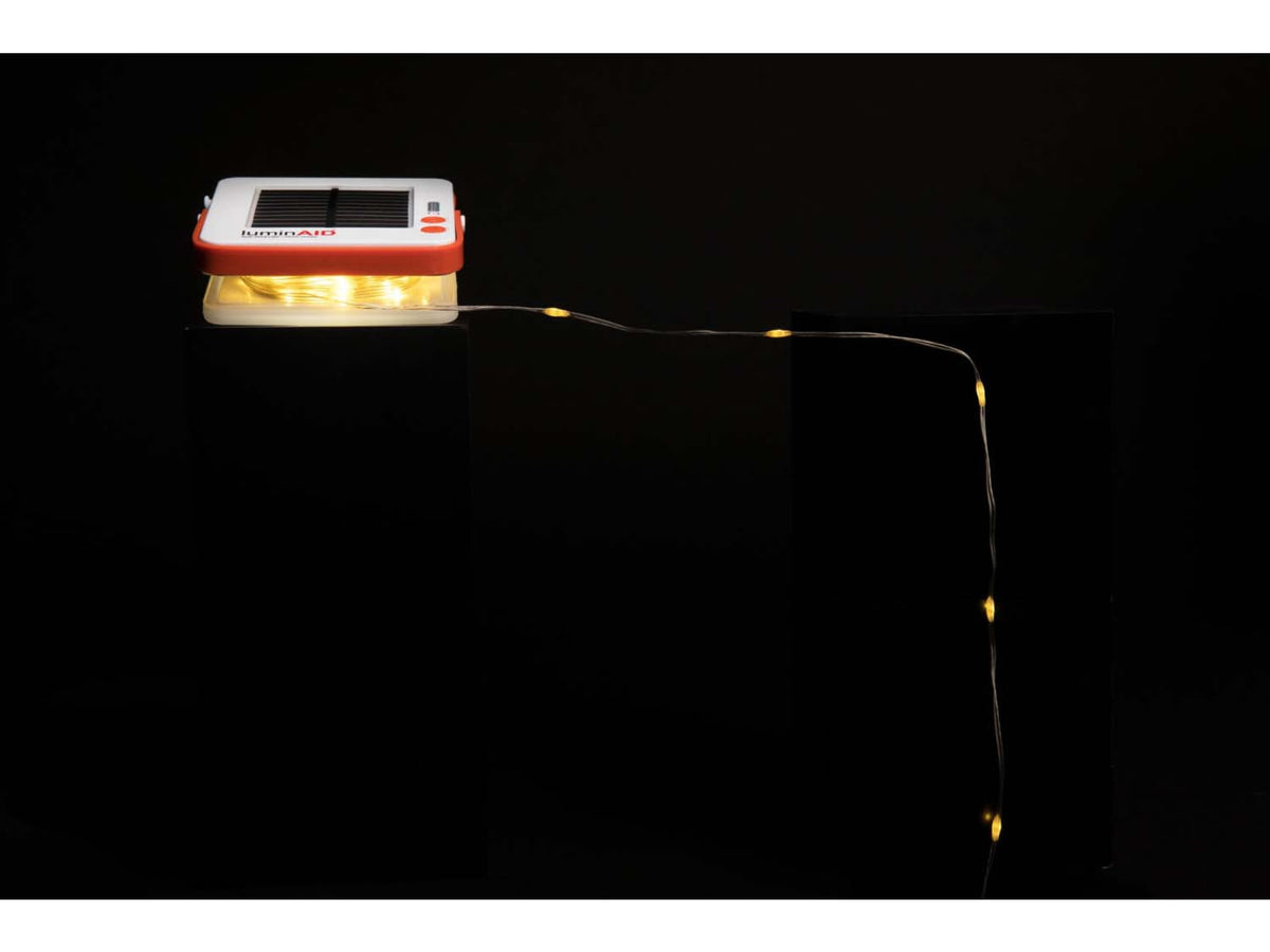 LuminAID Solar String Light w/Phone Charger White 0196-0500