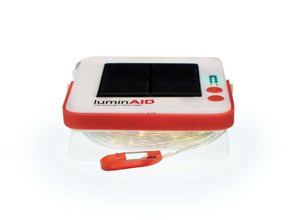 LuminAID Solar String Light w/Phone Charger White 0196-0500