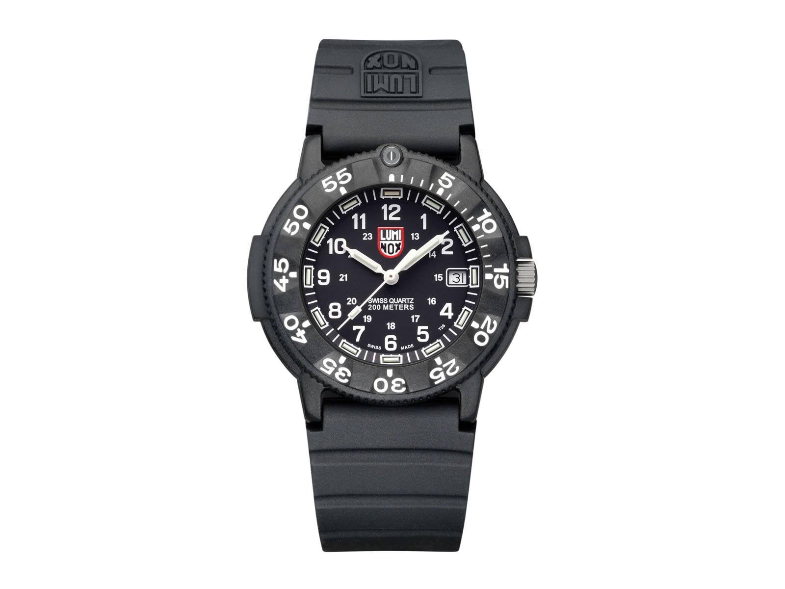 USED Luminox Navy Seal Dive Watch Black Dial Dive Strap