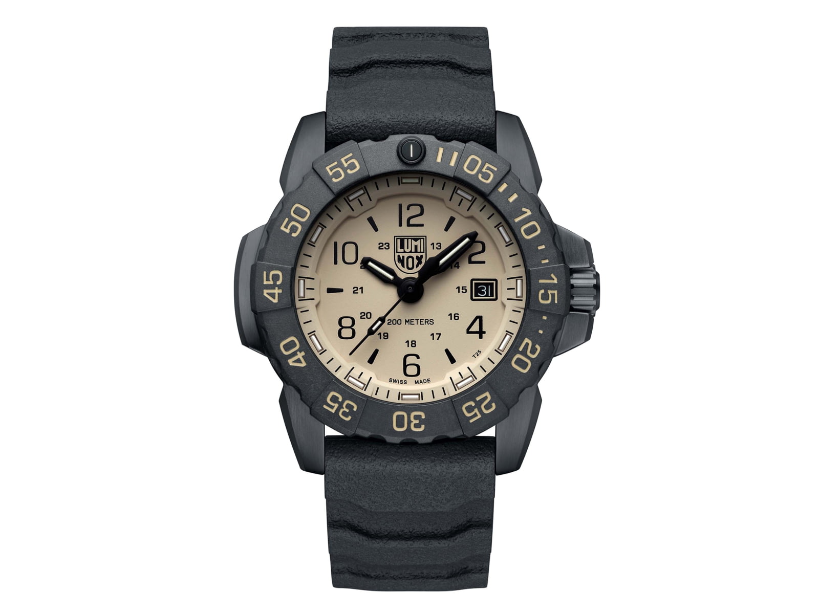 Luminox Navy Seal Foundation 3250 Series Watches - Men's Sand/Black 45mm
