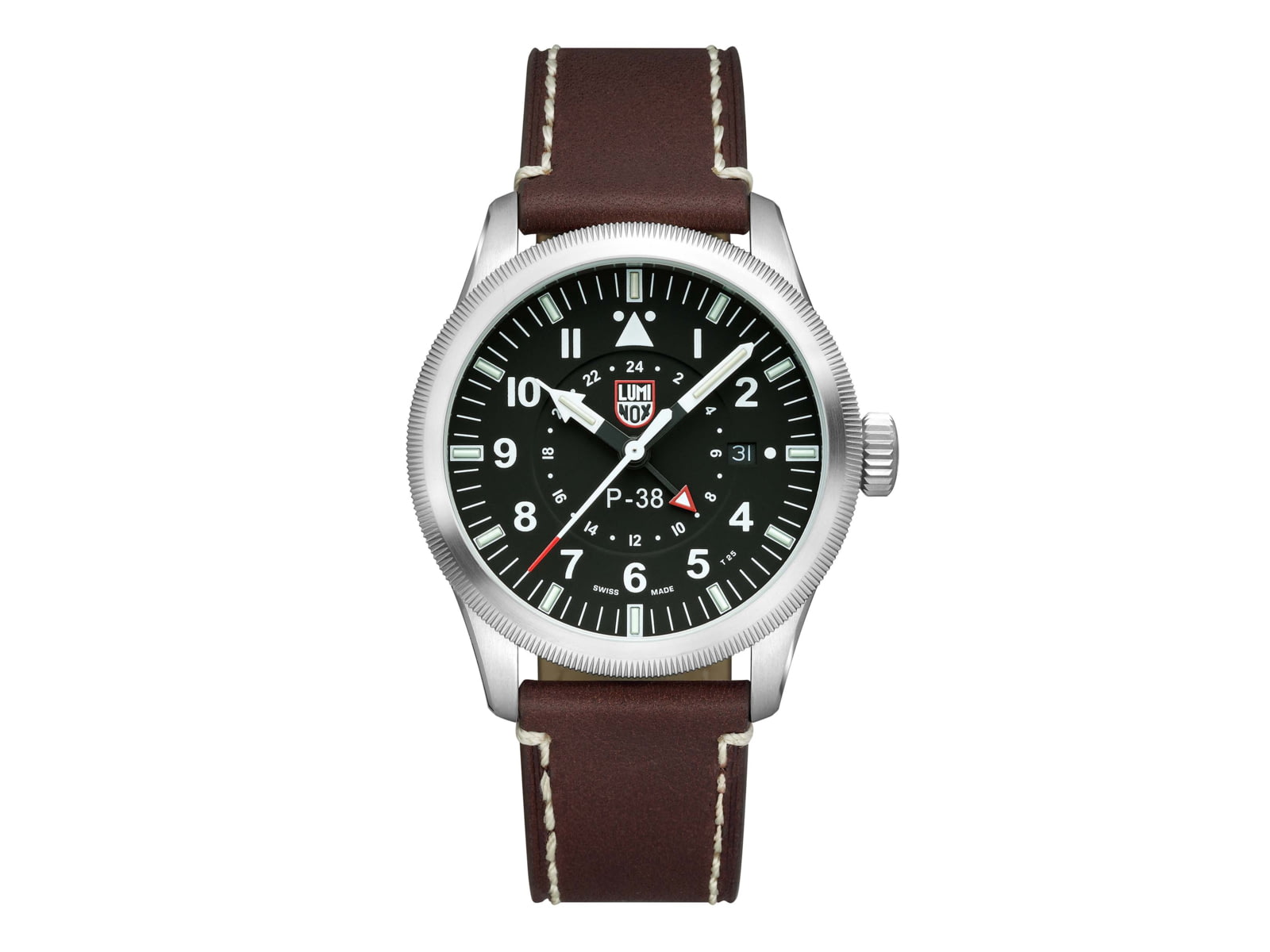Luminox P-38 Lightening 9520 Series Watch Black/Brown 42mm XA.9521