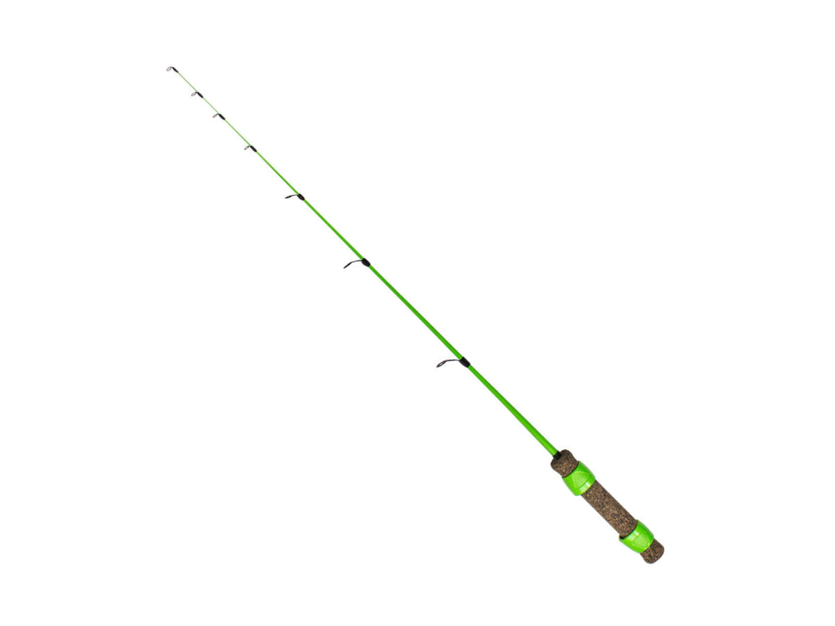 Lunkerhunt First Ice Rod Fluorescent Green 27in