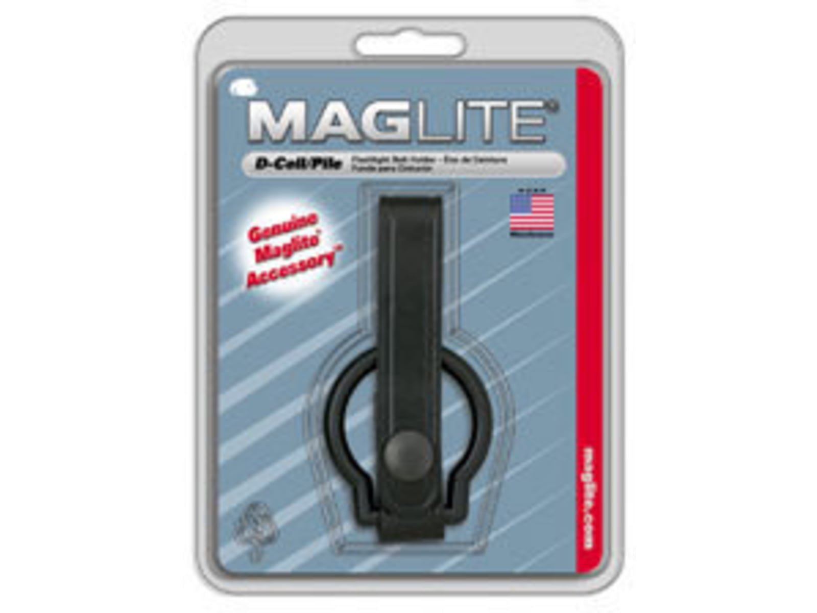 Mag ASXD046 Plain Leather Black Belt Holster for MagLite C-Cell Flashlight