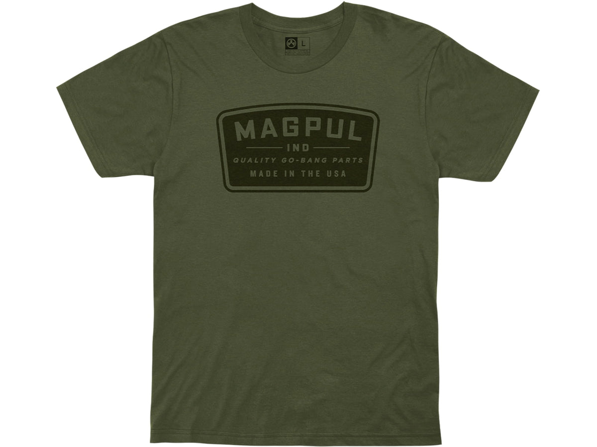 Magpul Go Bang Parts Cotton T-Shirt - Men's Olive Drab Small MAG1111-316-S
