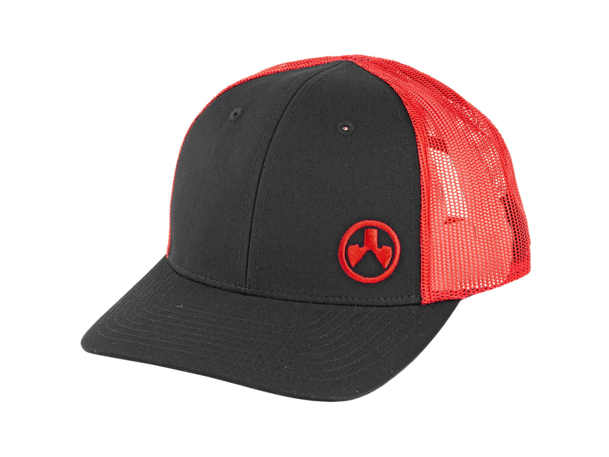 Magpul Industries Icon Trucker Hat Black/Red M/L MAG1106-003