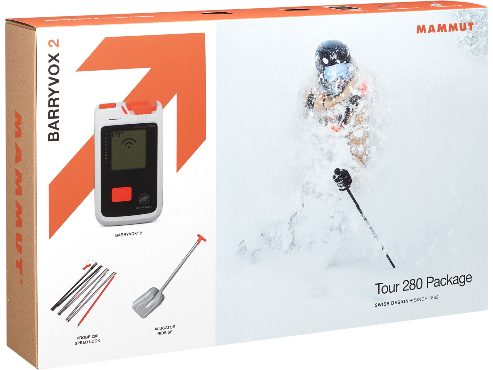 Mammut Barryvox 2 Tour 280 Package Transceiver White one size 2620-00320-0243-1