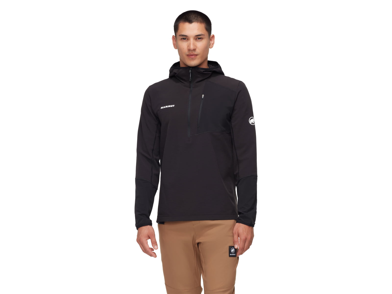 Mammut Madris Light ML Half Zip Hoody - Men's Black