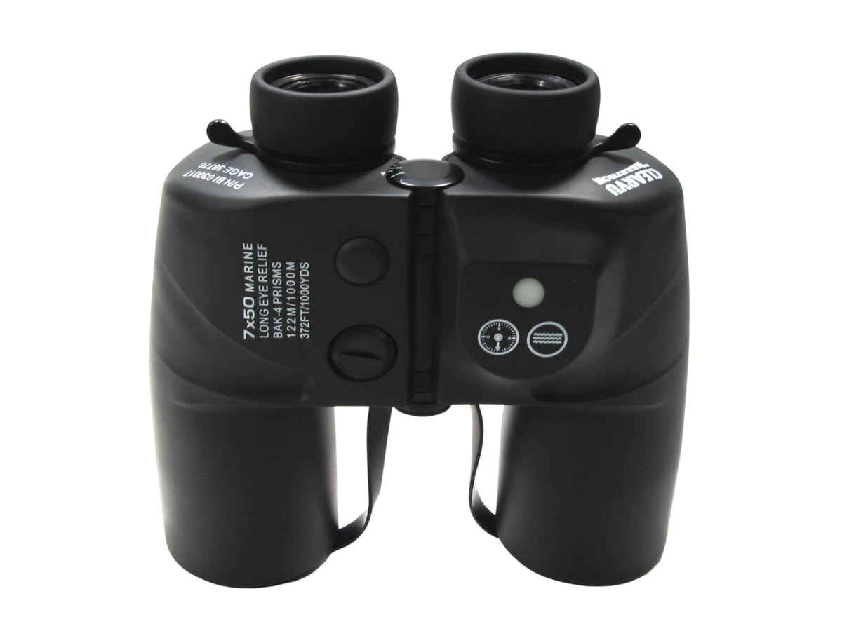 Marathon 7x50mm BAK-4 Prism Binocular with Compass Black BI030017