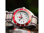 Marathon Adanac Maple Steel Navigator w/ Date Automatic Unisex Watches Sapphire 41mm Red Red and White