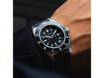 Marathon Navigator Unisex Pilot's Quartz Watch w/ Date Blue Yonder SSNAV-D 41mm Bi-Directional Blue FKM Rubber WW194013SS-1301
