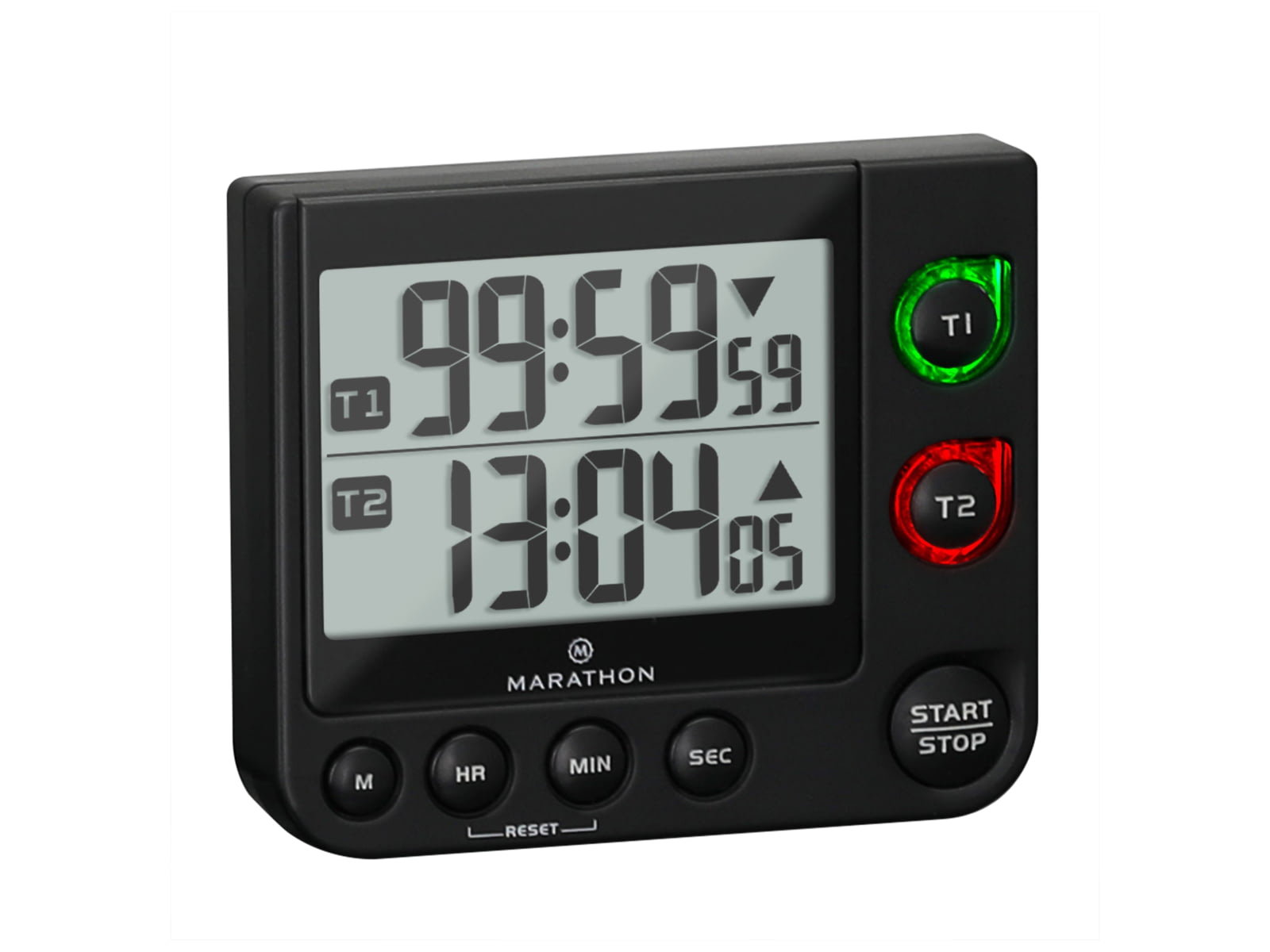 Marathon 100 Hour Dual Timer Black TI030017-BK