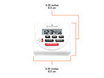 Marathon 24 Hour Timer w/Countdown and Count-Up White TI080001-WH