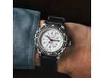 Marathon Arctic Edition Large Divers Automatic Watches NGM Black Rubber Strap White Dial 41mm Diameter / 14mm Thickness