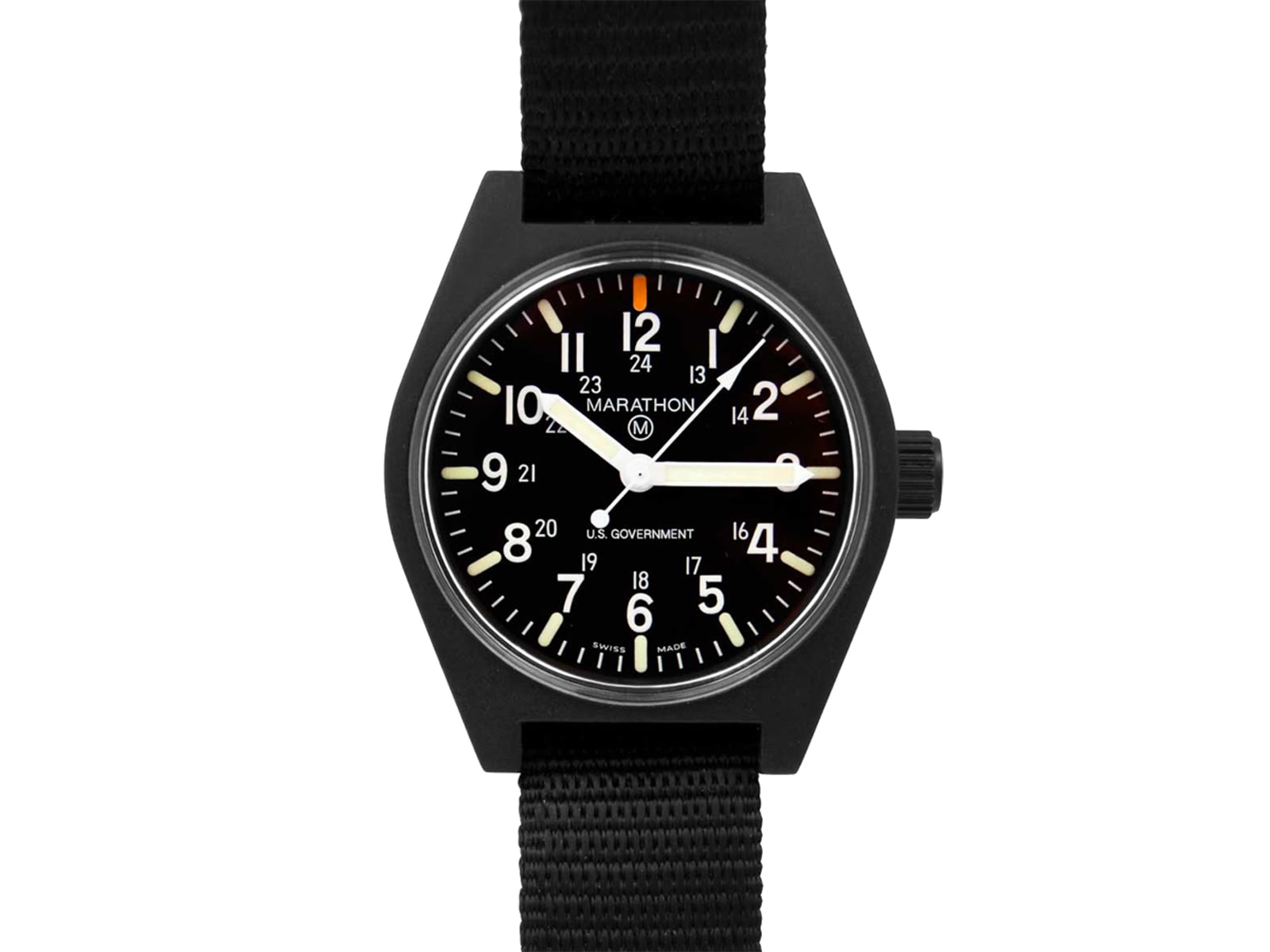 Marathon General Purpose Quartz Wristwatch w/Maraglo GPQ Black