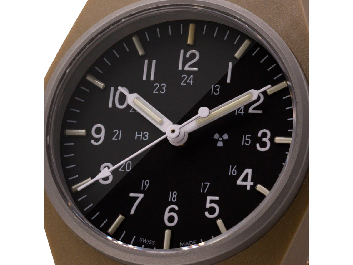 Marathon General Purpose Quartz Wristwatch w/ Tritium No Government Markings Desert Tan