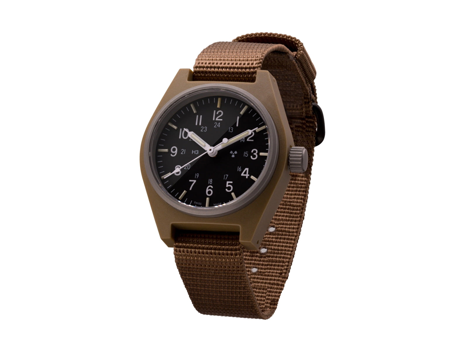 Marathon General Purpose Quartz Wristwatch w/ Tritium No Government Markings Desert Tan