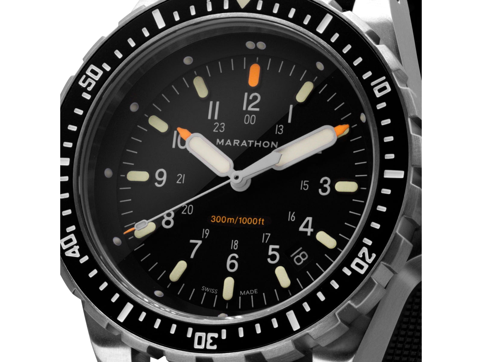 Marathon Search and Rescue Jumbo Divers Wristwatch w/Maraglo JSAR Black