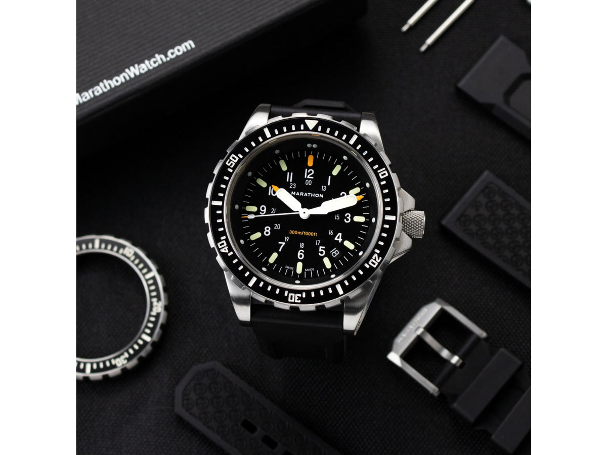 Marathon Search and Rescue Jumbo Divers Wristwatch w/Maraglo JSAR Black