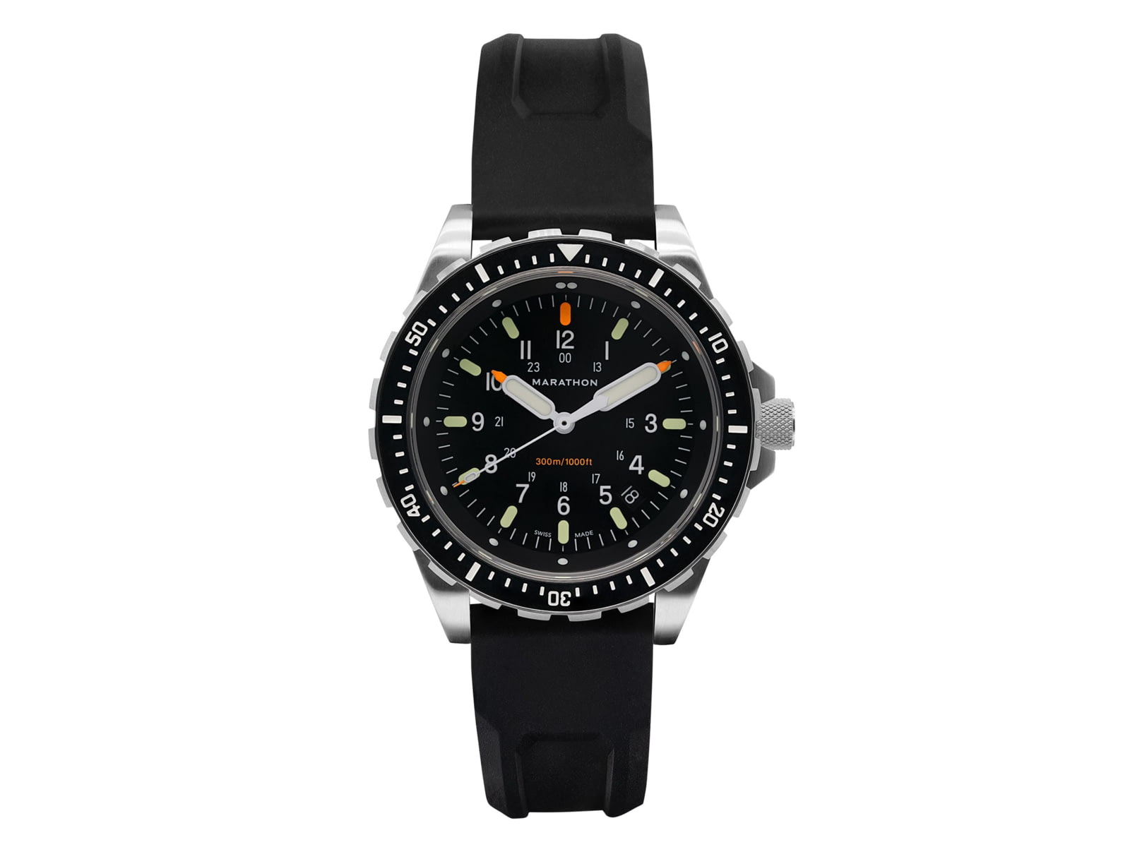 Marathon Search and Rescue Jumbo Divers Wristwatch w/Maraglo JSAR Black