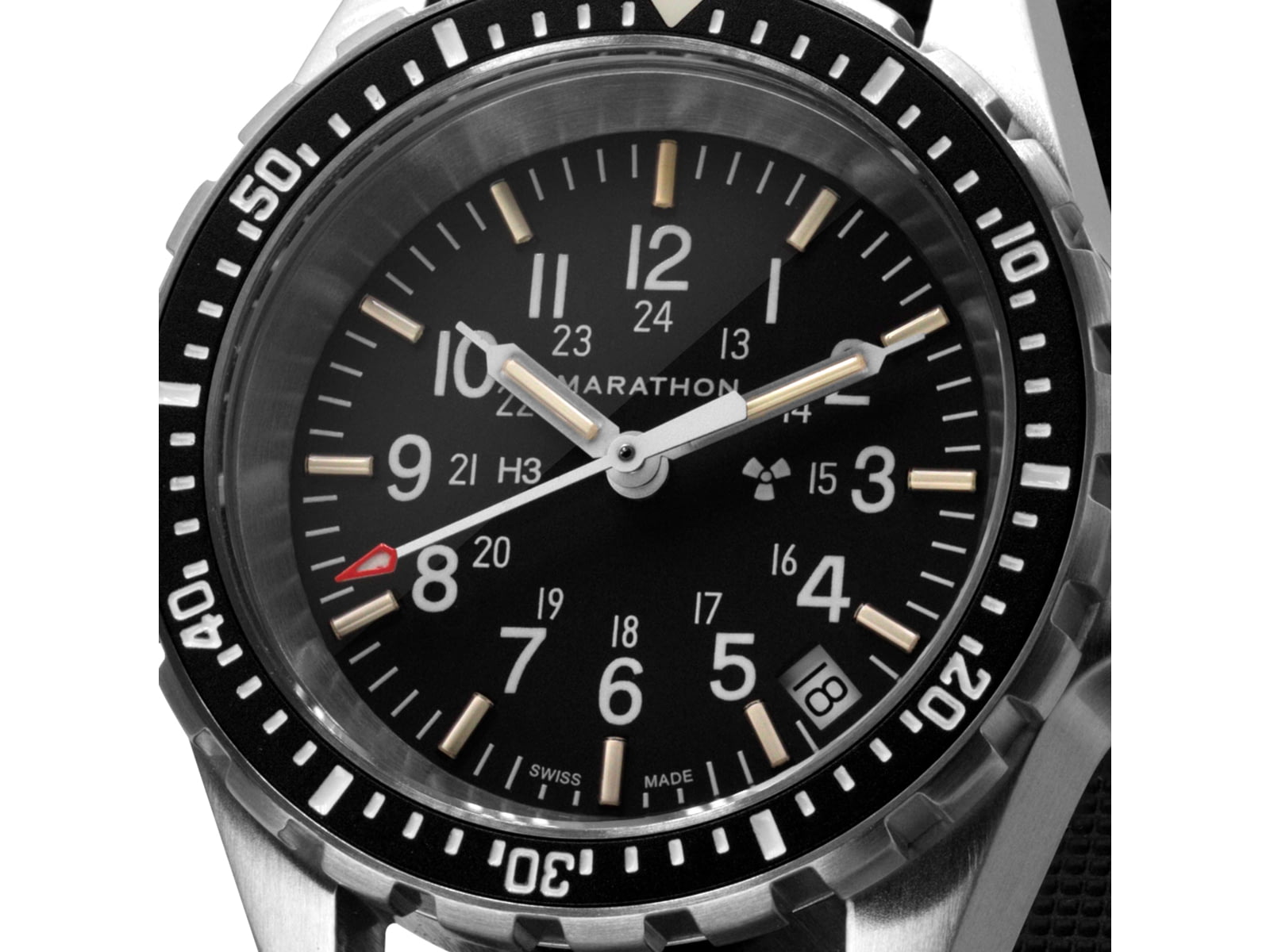 Marathon Search and Rescue Medium Divers Quartz Wristwatch Black