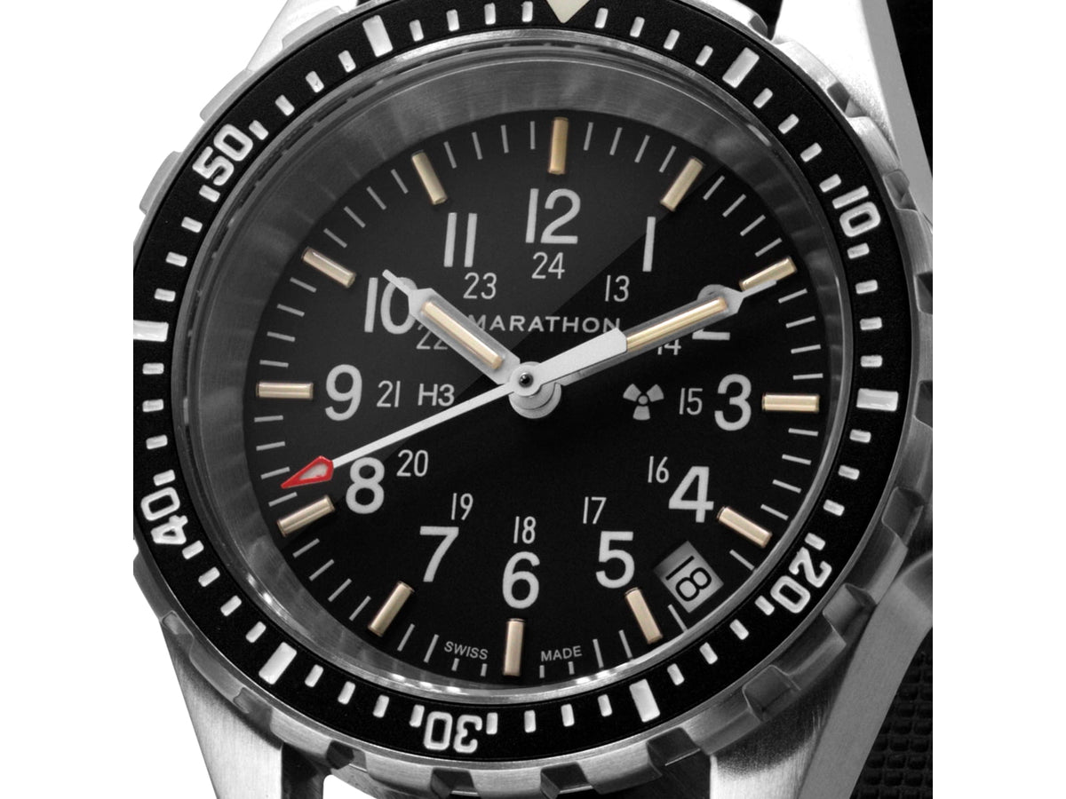 Marathon Search and Rescue Medium Divers Quartz Wristwatch Black