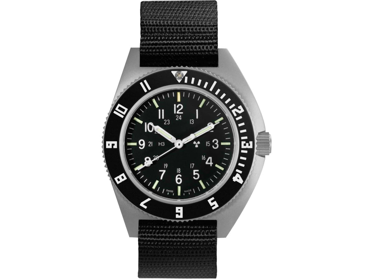 Marathon Steel Navigator Black Nylon Ballistic Strap 11in Black 41mm