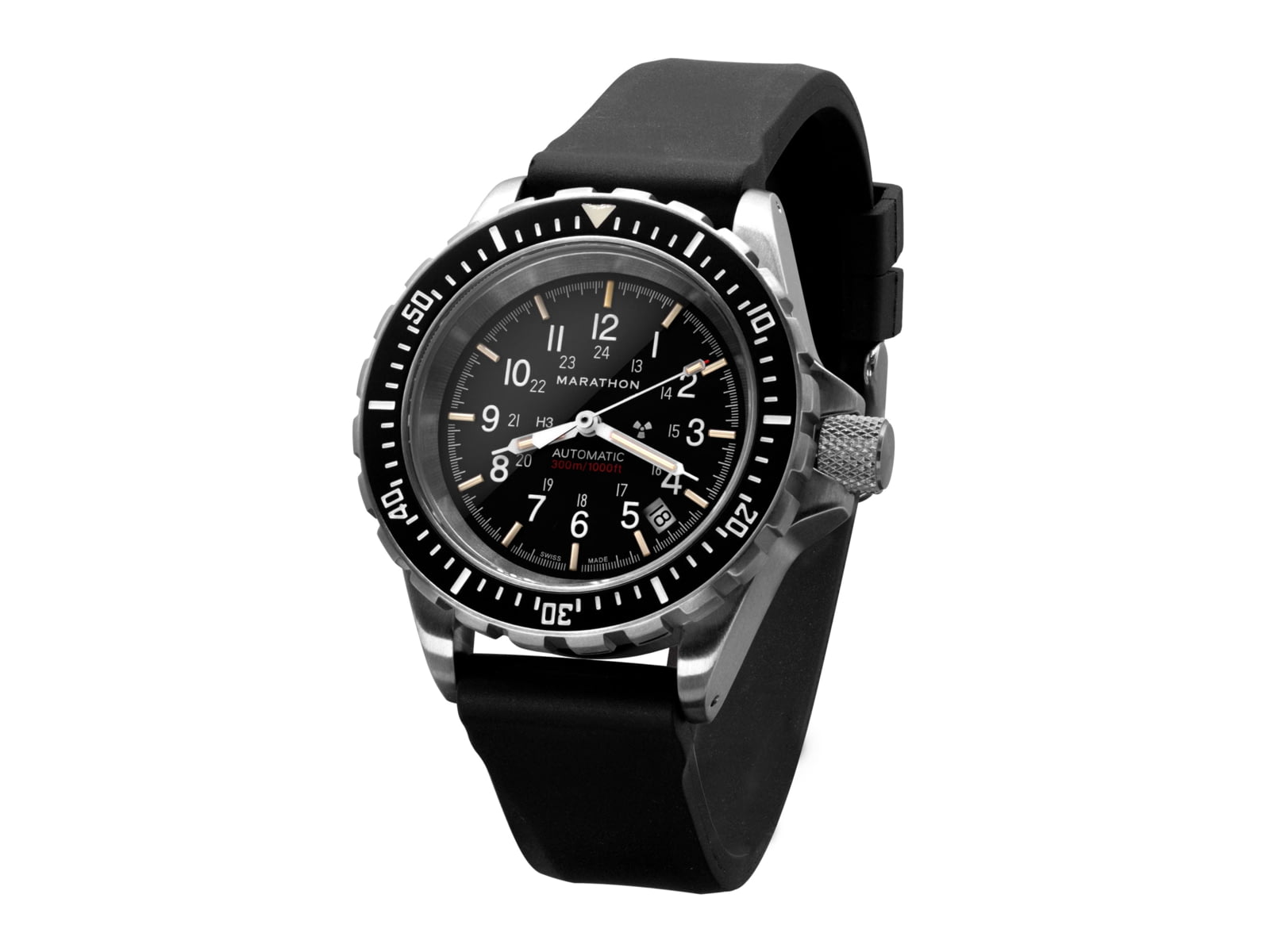 Marathon Vulcanized Rubber Dive Watch Strap 20mm Black