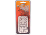 Marbles Fishing Card Tool 3.5in X 2in SS 3 Single Hooks 3 Double Hooks Descaler w/ Saw 3 Swivel Weights/Snare Locks 1 Arrowhead 1 Gig And 2 Sewing Needles SJX160513 -1 / MR421