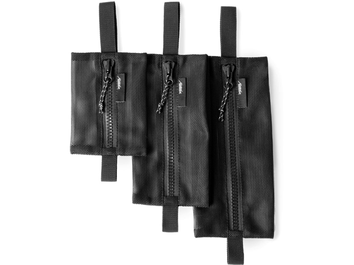 Matador Mesh Organizer Bag Set - 3 Pack Black