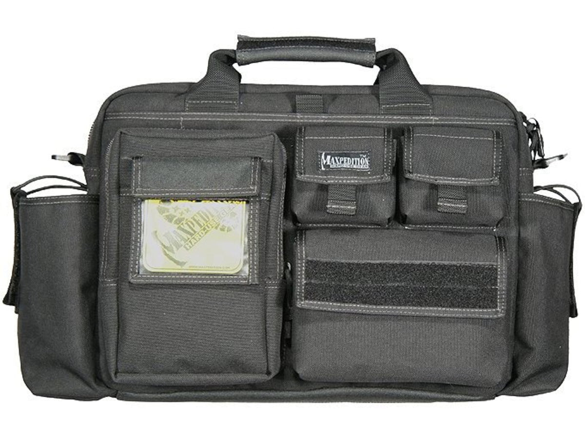 Maxpedition Operator Tactical Attache Case w/ Shoulder Strap - Black 0605B