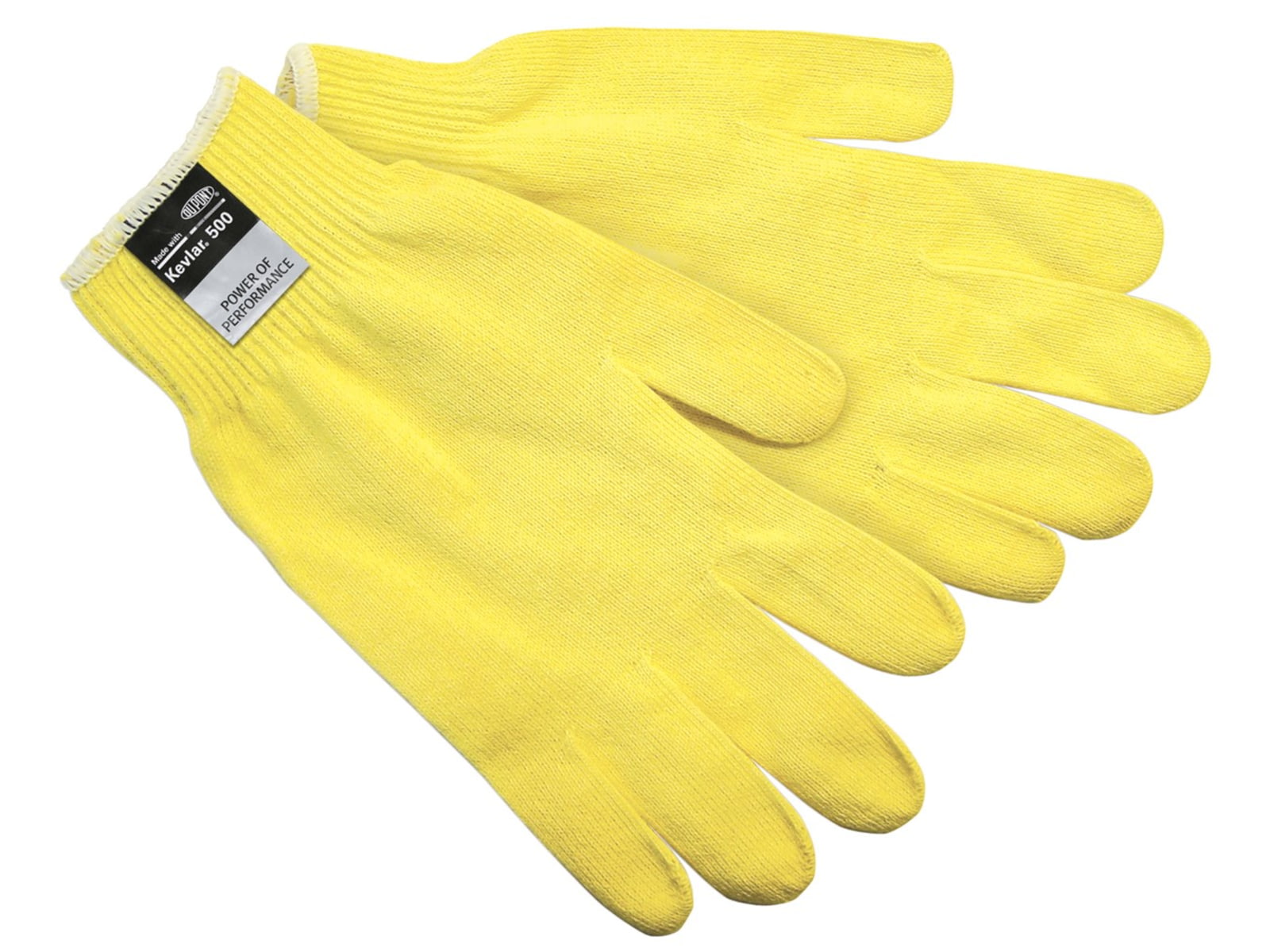 MCR Safety Cut Pro 13 Gauge DuPont Kevlar Shell Cut Resistant Work Gloves Ultra Light Weight Economy Yellow X - Small 9394XS