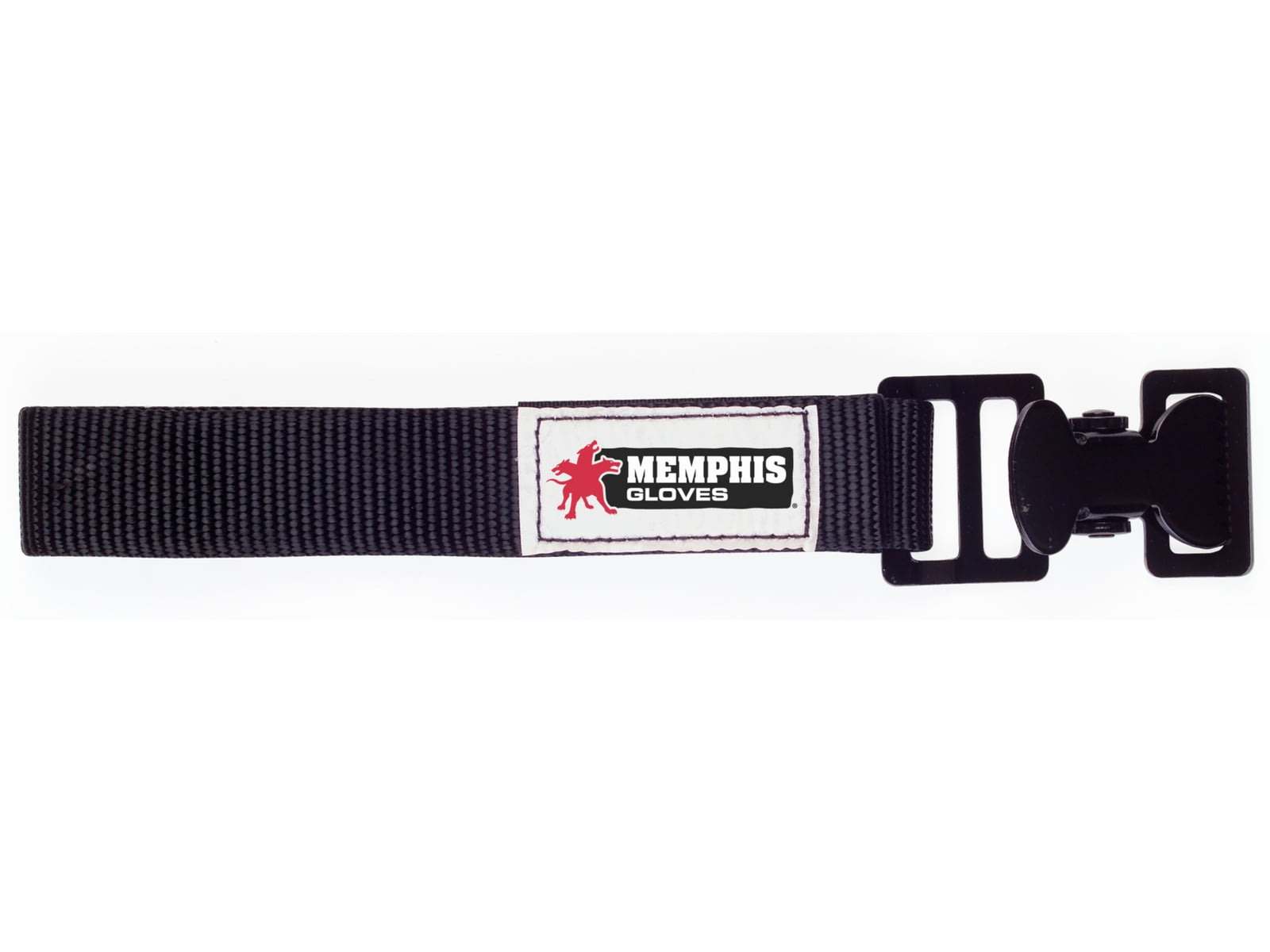 MCR Safety Glove/Utility Clip 12in Nylon Strap with Metal Clip Black One Size GCB