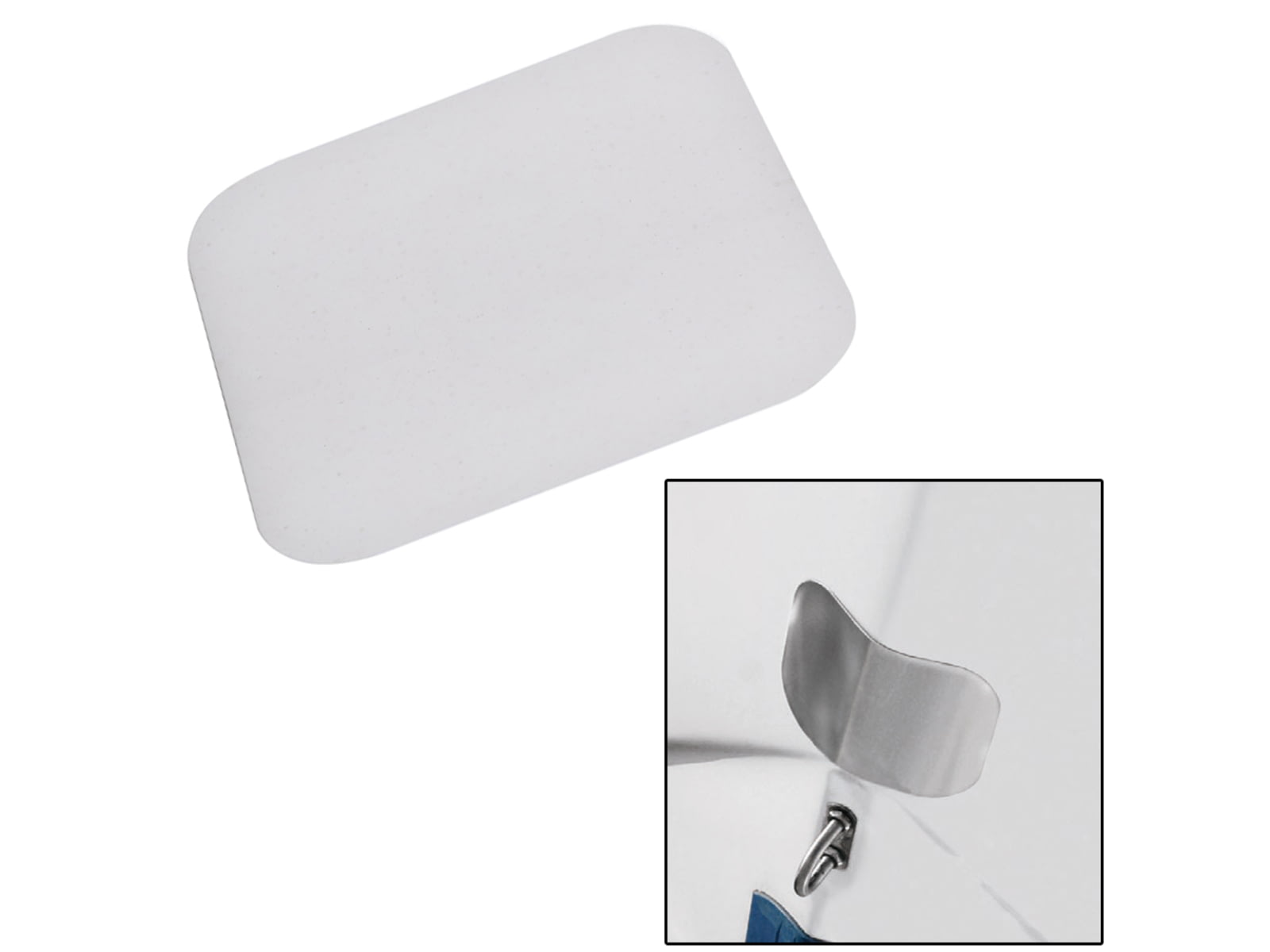 Megaware ScuffBuster Standard - 5.75" x 4.5" - Solid Bowguard - 22G - Stainless Steel 02637