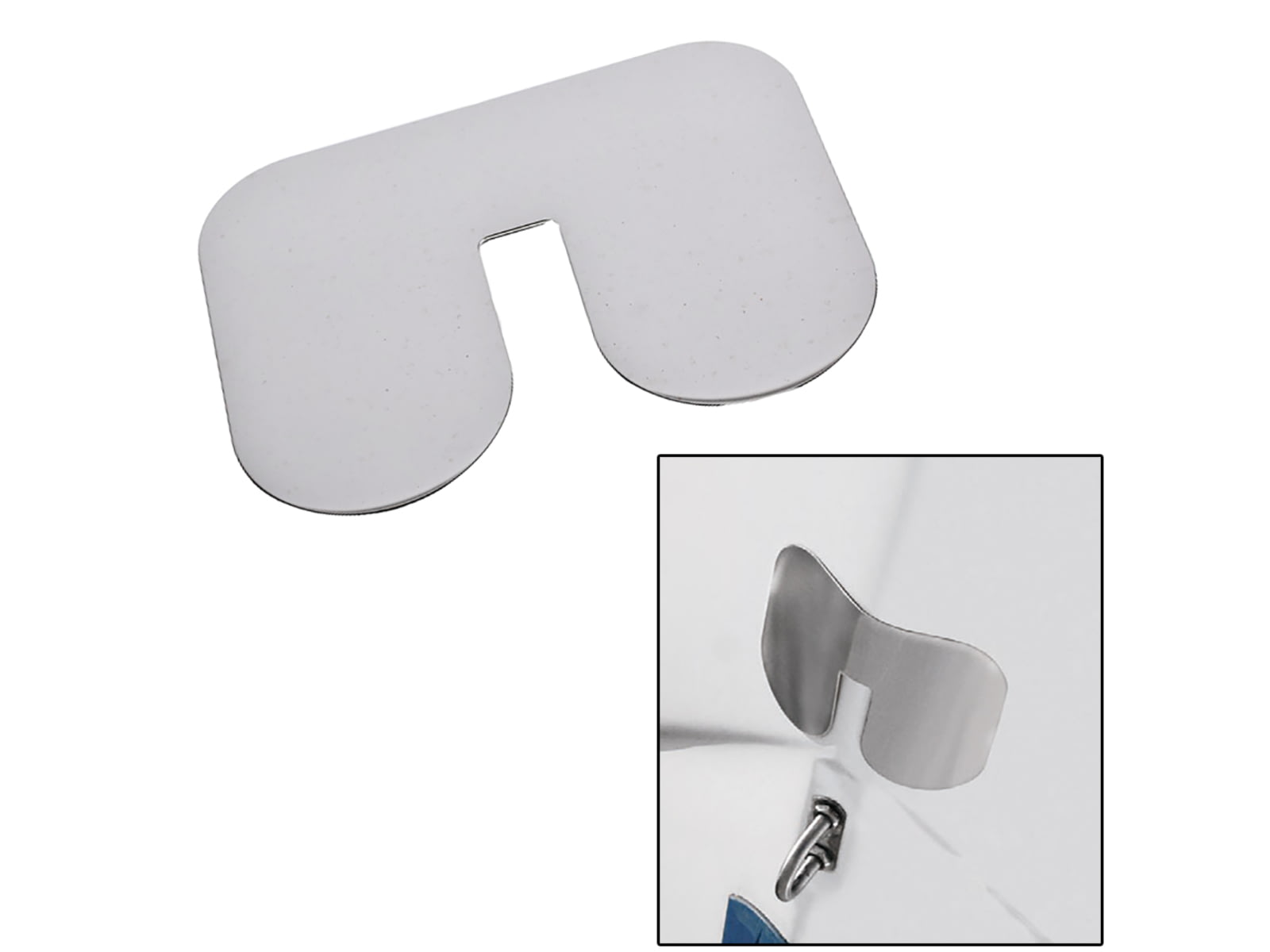 Megaware ScuffBuster Standard with Notch - 5.75" x 4.5" - Notched Bowguard - 22G - Stainless Steel 02638
