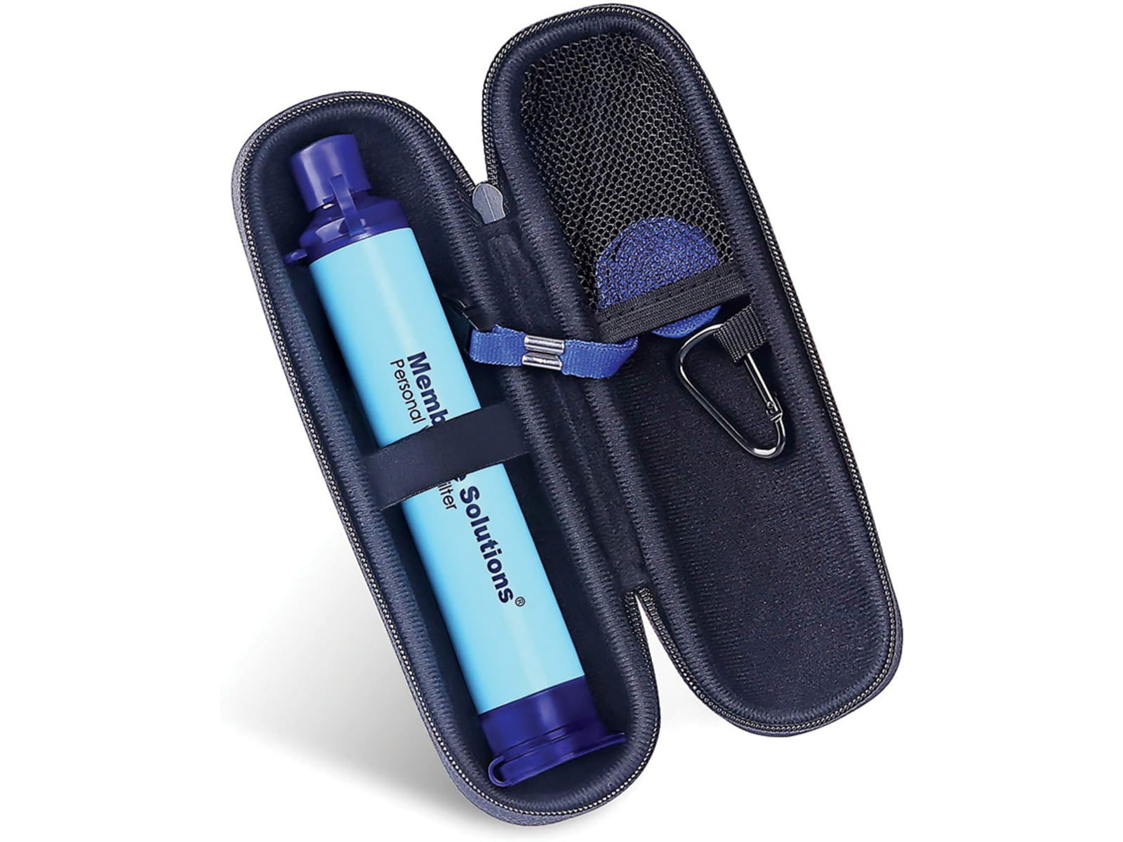 Membrane Solutions Water Filter Straw w/ Case Blue OESF005Z