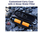 Membrane Solutions Water Filter Straw w/ Case Orange OESF006Z