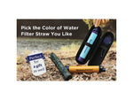 Membrane Solutions Water Filter Straw w/ Case Orange OESF006Z